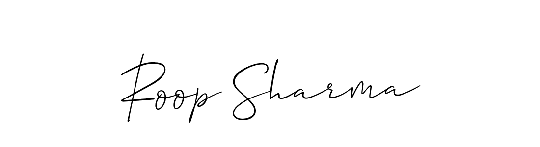 Allison_Script is a professional signature style that is perfect for those who want to add a touch of class to their signature. It is also a great choice for those who want to make their signature more unique. Get Roop Sharma name to fancy signature for free. Roop Sharma signature style 2 images and pictures png