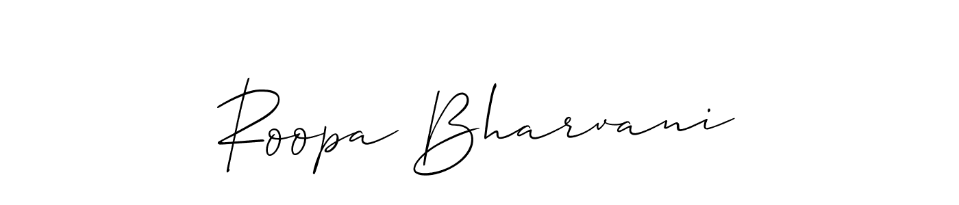 Here are the top 10 professional signature styles for the name Roopa Bharvani. These are the best autograph styles you can use for your name. Roopa Bharvani signature style 2 images and pictures png