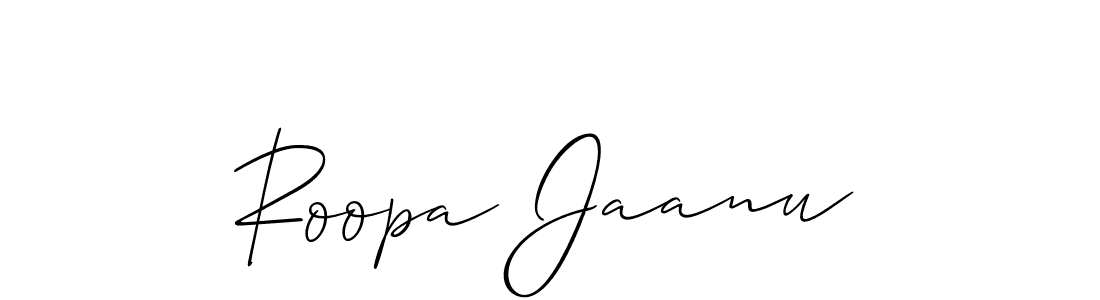 Best and Professional Signature Style for Roopa Jaanu. Allison_Script Best Signature Style Collection. Roopa Jaanu signature style 2 images and pictures png