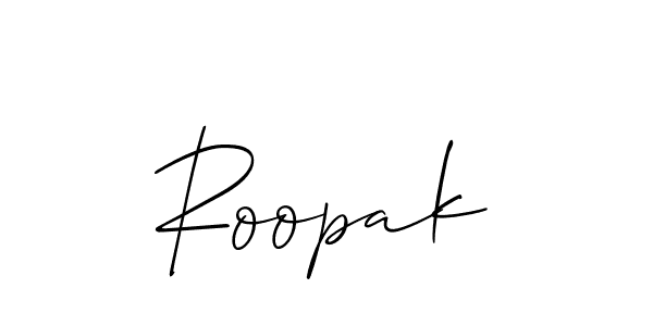 How to Draw Roopak signature style? Allison_Script is a latest design signature styles for name Roopak. Roopak signature style 2 images and pictures png