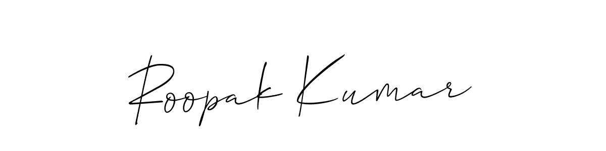 How to Draw Roopak Kumar signature style? Allison_Script is a latest design signature styles for name Roopak Kumar. Roopak Kumar signature style 2 images and pictures png