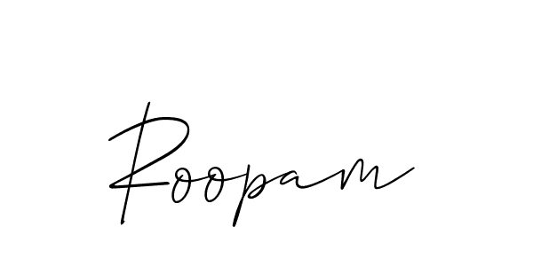 It looks lik you need a new signature style for name Roopam. Design unique handwritten (Allison_Script) signature with our free signature maker in just a few clicks. Roopam signature style 2 images and pictures png