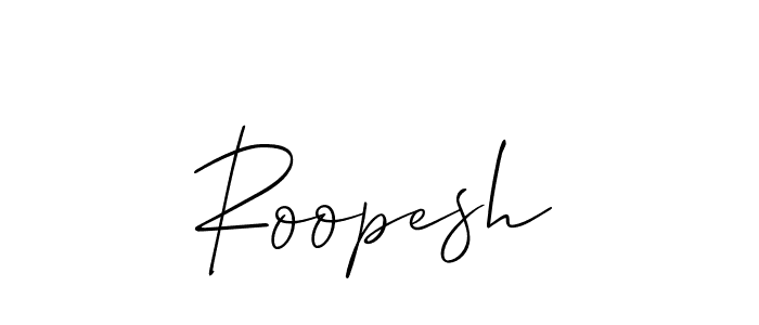 You should practise on your own different ways (Allison_Script) to write your name (Roopesh) in signature. don't let someone else do it for you. Roopesh signature style 2 images and pictures png