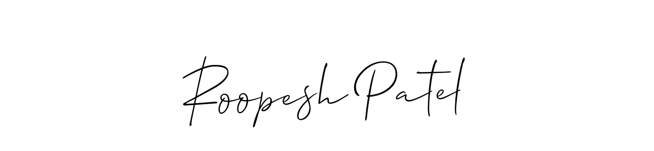 Similarly Allison_Script is the best handwritten signature design. Signature creator online .You can use it as an online autograph creator for name Roopesh Patel. Roopesh Patel signature style 2 images and pictures png