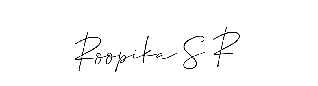 Check out images of Autograph of Roopika S R name. Actor Roopika S R Signature Style. Allison_Script is a professional sign style online. Roopika S R signature style 2 images and pictures png