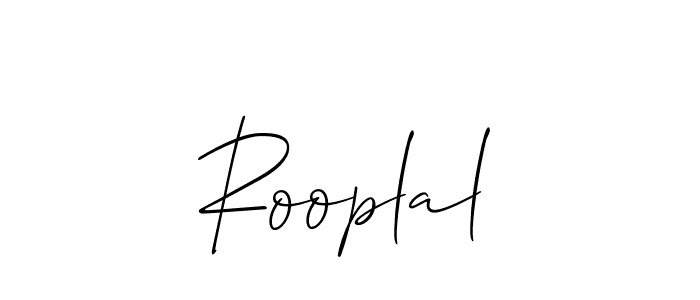 Also we have Rooplal name is the best signature style. Create professional handwritten signature collection using Allison_Script autograph style. Rooplal signature style 2 images and pictures png