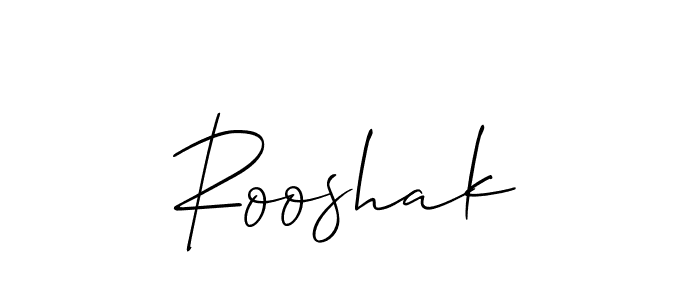 Best and Professional Signature Style for Rooshak. Allison_Script Best Signature Style Collection. Rooshak signature style 2 images and pictures png