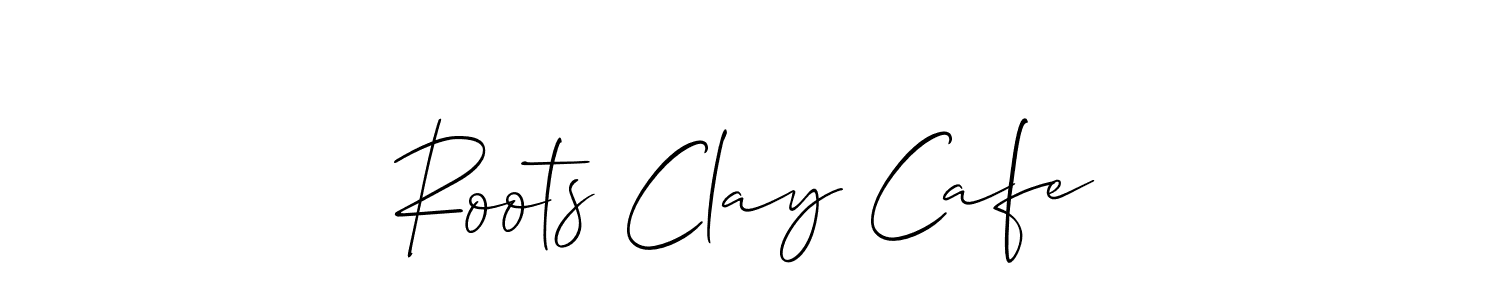 Check out images of Autograph of Roots Clay Cafe name. Actor Roots Clay Cafe Signature Style. Allison_Script is a professional sign style online. Roots Clay Cafe signature style 2 images and pictures png