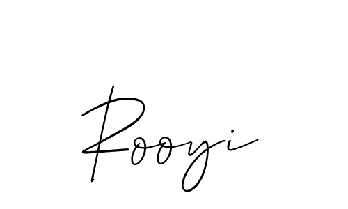 Also we have Rooyi name is the best signature style. Create professional handwritten signature collection using Allison_Script autograph style. Rooyi signature style 2 images and pictures png