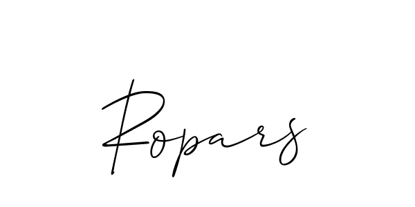 Best and Professional Signature Style for Ropars. Allison_Script Best Signature Style Collection. Ropars signature style 2 images and pictures png