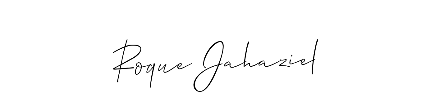 How to Draw Roque Jahaziel signature style? Allison_Script is a latest design signature styles for name Roque Jahaziel. Roque Jahaziel signature style 2 images and pictures png