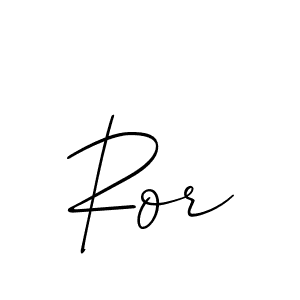 It looks lik you need a new signature style for name Ror. Design unique handwritten (Allison_Script) signature with our free signature maker in just a few clicks. Ror signature style 2 images and pictures png