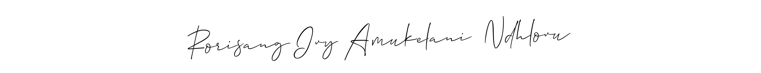Here are the top 10 professional signature styles for the name Rorisang Ivy Amukelani  Ndhlovu. These are the best autograph styles you can use for your name. Rorisang Ivy Amukelani  Ndhlovu signature style 2 images and pictures png