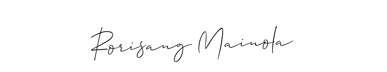 Here are the top 10 professional signature styles for the name Rorisang Mainola. These are the best autograph styles you can use for your name. Rorisang Mainola signature style 2 images and pictures png