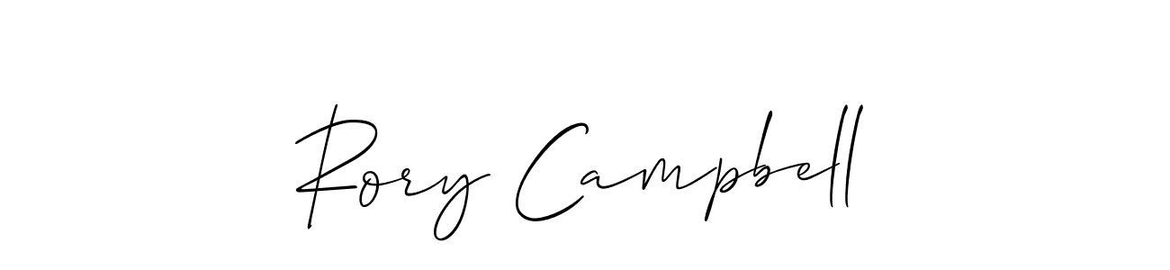 How to make Rory Campbell name signature. Use Allison_Script style for creating short signs online. This is the latest handwritten sign. Rory Campbell signature style 2 images and pictures png