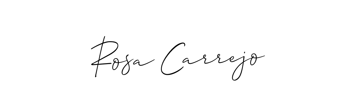 This is the best signature style for the Rosa Carrejo name. Also you like these signature font (Allison_Script). Mix name signature. Rosa Carrejo signature style 2 images and pictures png