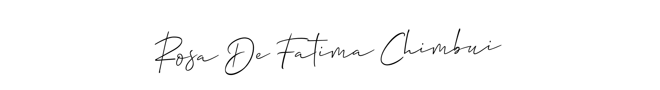 Make a beautiful signature design for name Rosa De Fatima Chimbui. Use this online signature maker to create a handwritten signature for free. Rosa De Fatima Chimbui signature style 2 images and pictures png