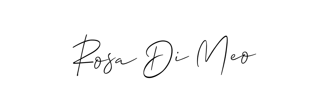 How to make Rosa Di Meo name signature. Use Allison_Script style for creating short signs online. This is the latest handwritten sign. Rosa Di Meo signature style 2 images and pictures png