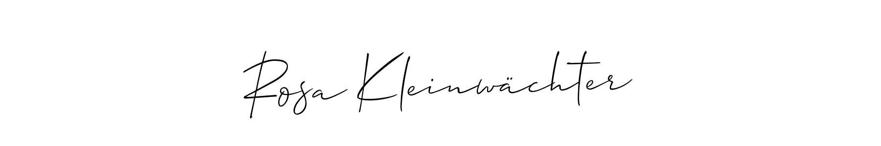 Similarly Allison_Script is the best handwritten signature design. Signature creator online .You can use it as an online autograph creator for name Rosa Kleinwächter. Rosa Kleinwächter signature style 2 images and pictures png