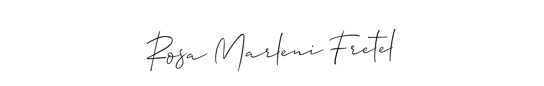 See photos of Rosa Marleni Fretel official signature by Spectra . Check more albums & portfolios. Read reviews & check more about Allison_Script font. Rosa Marleni Fretel signature style 2 images and pictures png