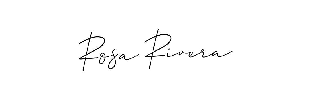 Make a short Rosa Rivera signature style. Manage your documents anywhere anytime using Allison_Script. Create and add eSignatures, submit forms, share and send files easily. Rosa Rivera signature style 2 images and pictures png