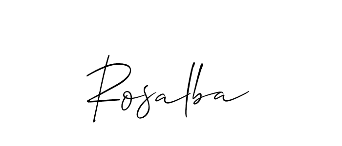 Similarly Allison_Script is the best handwritten signature design. Signature creator online .You can use it as an online autograph creator for name Rosalba. Rosalba signature style 2 images and pictures png