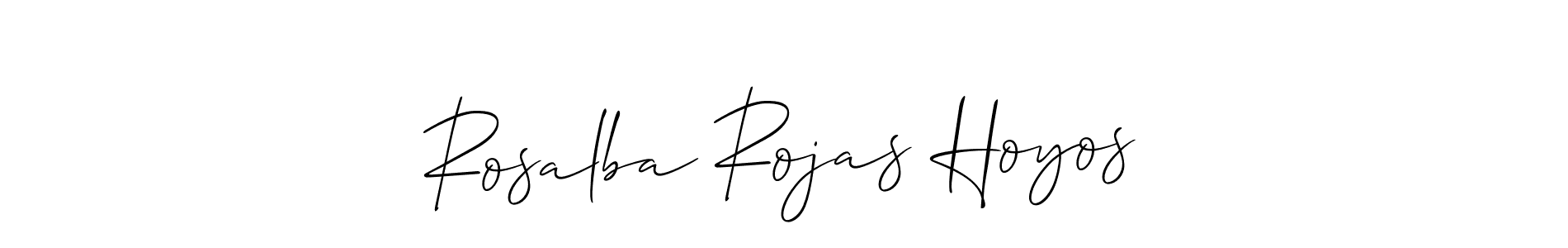 Make a beautiful signature design for name Rosalba Rojas Hoyos. Use this online signature maker to create a handwritten signature for free. Rosalba Rojas Hoyos signature style 2 images and pictures png