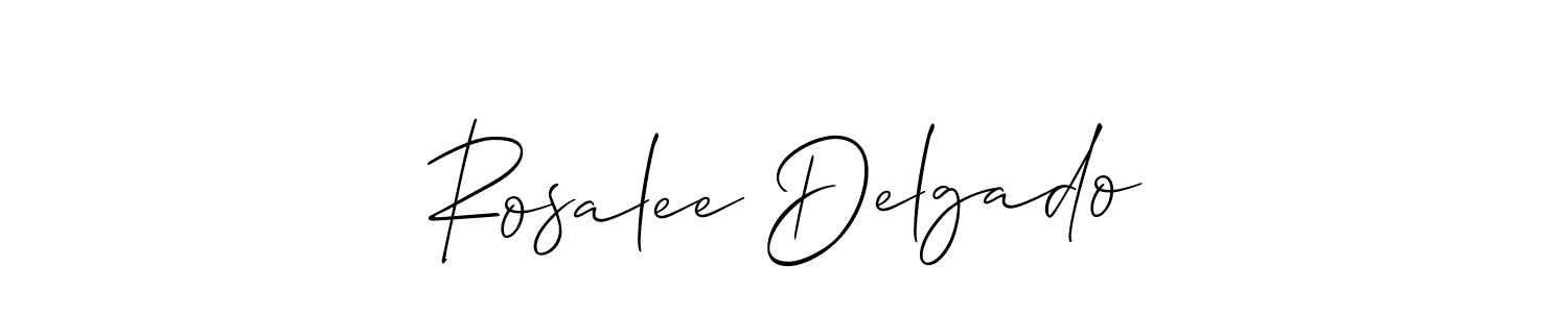 Make a beautiful signature design for name Rosalee Delgado. Use this online signature maker to create a handwritten signature for free. Rosalee Delgado signature style 2 images and pictures png