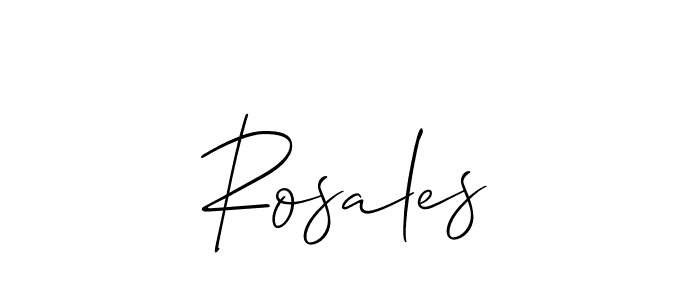 Best and Professional Signature Style for Rosales. Allison_Script Best Signature Style Collection. Rosales signature style 2 images and pictures png