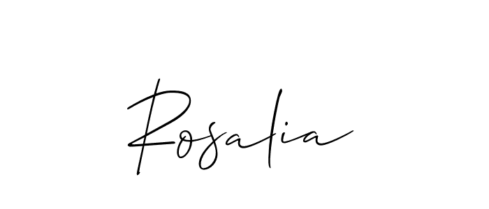 Also You can easily find your signature by using the search form. We will create Rosalia name handwritten signature images for you free of cost using Allison_Script sign style. Rosalia signature style 2 images and pictures png
