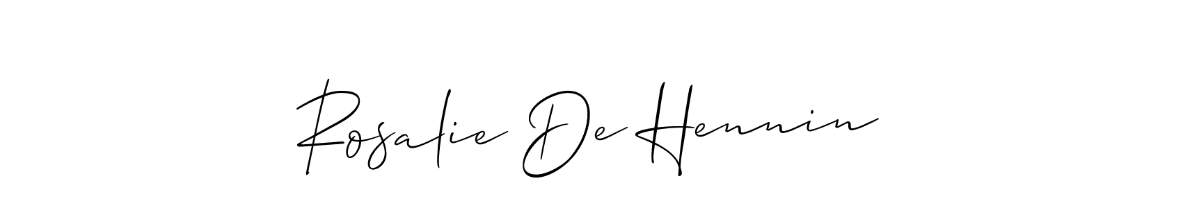 See photos of Rosalie De Hennin official signature by Spectra . Check more albums & portfolios. Read reviews & check more about Allison_Script font. Rosalie De Hennin signature style 2 images and pictures png
