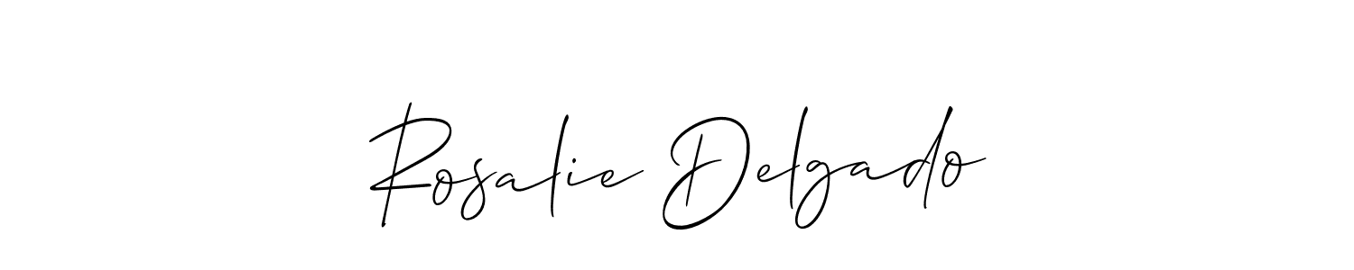 Best and Professional Signature Style for Rosalie Delgado. Allison_Script Best Signature Style Collection. Rosalie Delgado signature style 2 images and pictures png