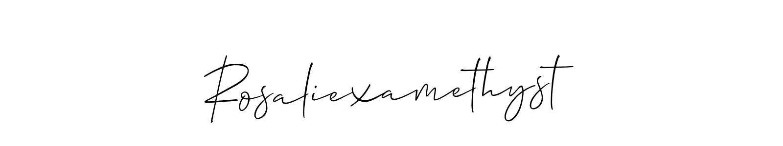 Rosaliexamethyst stylish signature style. Best Handwritten Sign (Allison_Script) for my name. Handwritten Signature Collection Ideas for my name Rosaliexamethyst. Rosaliexamethyst signature style 2 images and pictures png