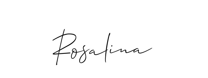 Also we have Rosalina name is the best signature style. Create professional handwritten signature collection using Allison_Script autograph style. Rosalina signature style 2 images and pictures png