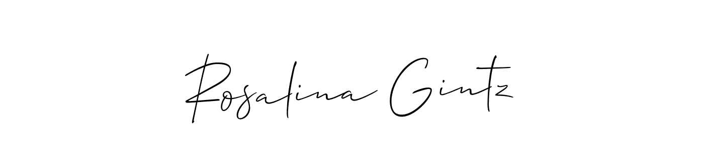 Best and Professional Signature Style for Rosalina Gintz. Allison_Script Best Signature Style Collection. Rosalina Gintz signature style 2 images and pictures png