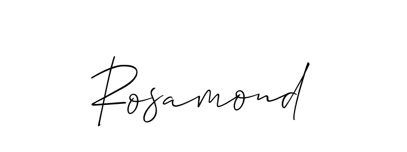 Also You can easily find your signature by using the search form. We will create Rosamond name handwritten signature images for you free of cost using Allison_Script sign style. Rosamond signature style 2 images and pictures png