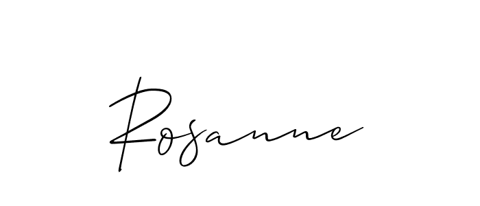 This is the best signature style for the Rosanne name. Also you like these signature font (Allison_Script). Mix name signature. Rosanne signature style 2 images and pictures png