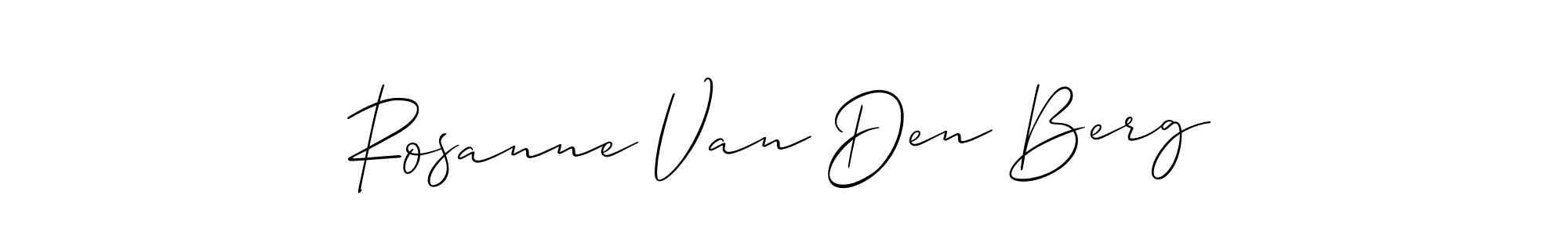 Use a signature maker to create a handwritten signature online. With this signature software, you can design (Allison_Script) your own signature for name Rosanne Van Den Berg. Rosanne Van Den Berg signature style 2 images and pictures png