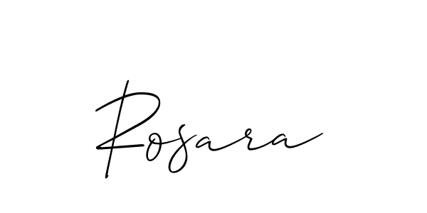 if you are searching for the best signature style for your name Rosara. so please give up your signature search. here we have designed multiple signature styles  using Allison_Script. Rosara signature style 2 images and pictures png