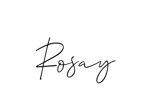 Also we have Rosay name is the best signature style. Create professional handwritten signature collection using Allison_Script autograph style. Rosay signature style 2 images and pictures png