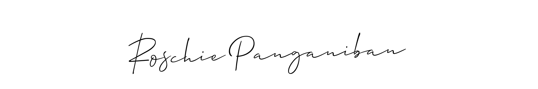 Also we have Roschie Panganiban name is the best signature style. Create professional handwritten signature collection using Allison_Script autograph style. Roschie Panganiban signature style 2 images and pictures png