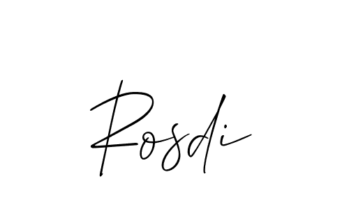 Once you've used our free online signature maker to create your best signature Allison_Script style, it's time to enjoy all of the benefits that Rosdi name signing documents. Rosdi signature style 2 images and pictures png