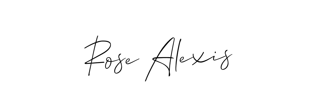 Also You can easily find your signature by using the search form. We will create Rose Alexis name handwritten signature images for you free of cost using Allison_Script sign style. Rose Alexis signature style 2 images and pictures png