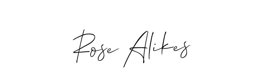 Rose Alikes stylish signature style. Best Handwritten Sign (Allison_Script) for my name. Handwritten Signature Collection Ideas for my name Rose Alikes. Rose Alikes signature style 2 images and pictures png