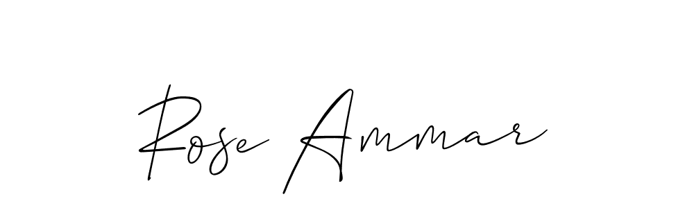 Make a short Rose Ammar signature style. Manage your documents anywhere anytime using Allison_Script. Create and add eSignatures, submit forms, share and send files easily. Rose Ammar signature style 2 images and pictures png