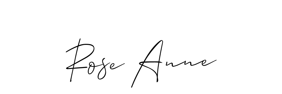 Create a beautiful signature design for name Rose Anne. With this signature (Allison_Script) fonts, you can make a handwritten signature for free. Rose Anne signature style 2 images and pictures png