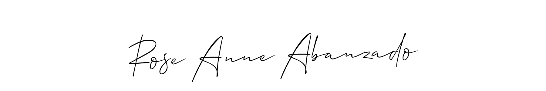 Design your own signature with our free online signature maker. With this signature software, you can create a handwritten (Allison_Script) signature for name Rose Anne Abanzado. Rose Anne Abanzado signature style 2 images and pictures png