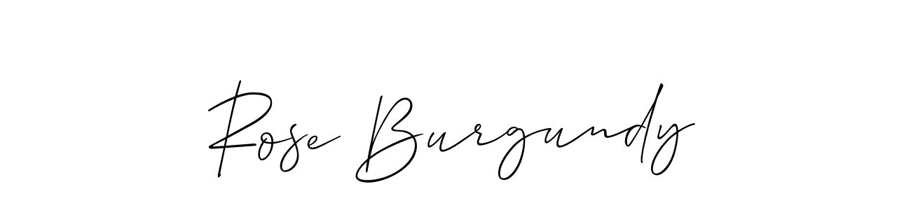 Make a beautiful signature design for name Rose Burgundy. Use this online signature maker to create a handwritten signature for free. Rose Burgundy signature style 2 images and pictures png