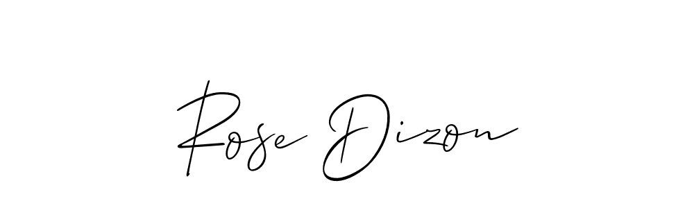 Best and Professional Signature Style for Rose Dizon. Allison_Script Best Signature Style Collection. Rose Dizon signature style 2 images and pictures png