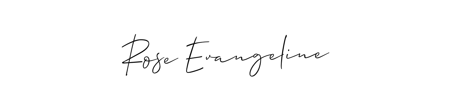 Similarly Allison_Script is the best handwritten signature design. Signature creator online .You can use it as an online autograph creator for name Rose Evangeline. Rose Evangeline signature style 2 images and pictures png